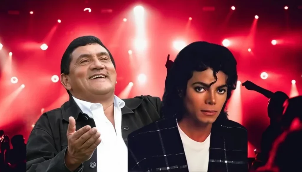Poncho-y-Michael-Vallenato-FM-artguru Poncho Zuleta y Michael Jackson