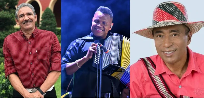 Romualdo Brito, Omar Geles y Marciano Martínez