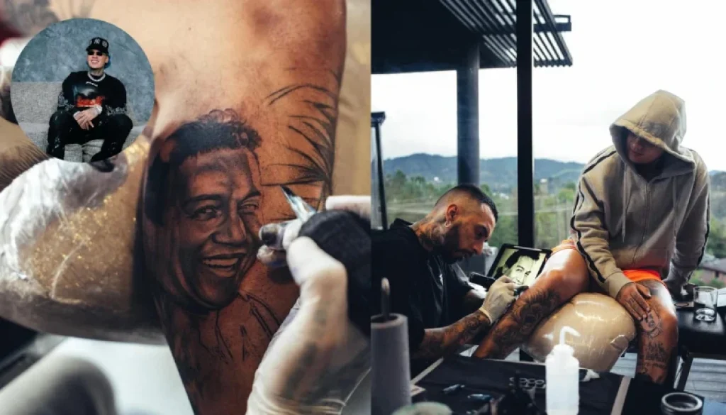 Blessd se tatua a Diomedes