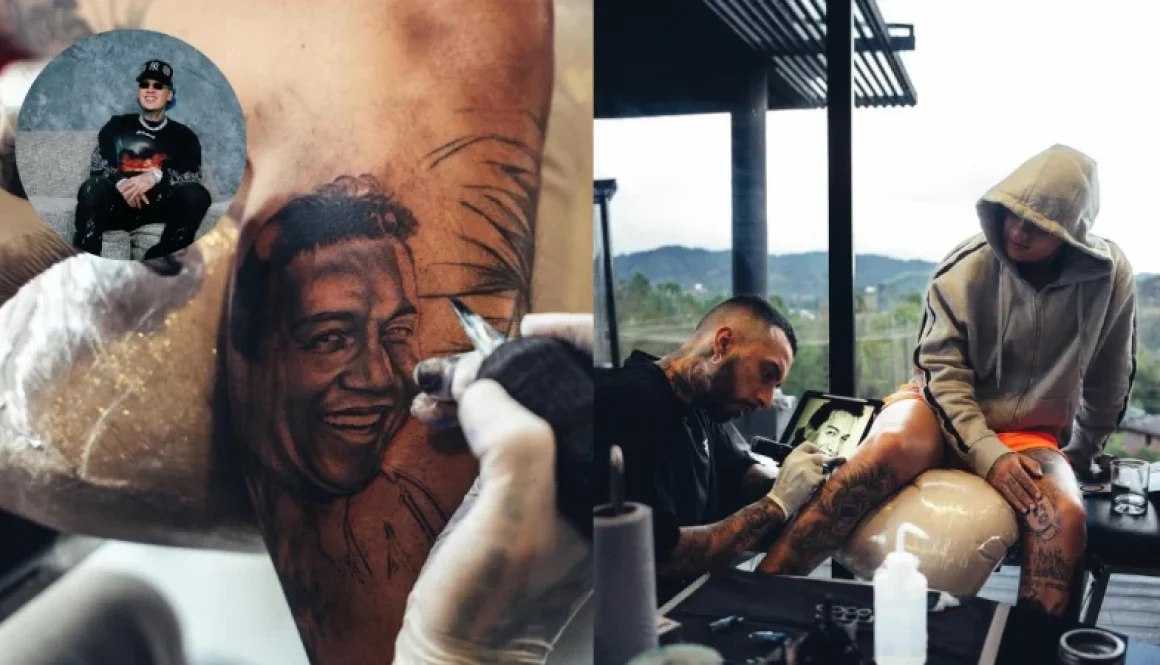 Bless se tatua a Diomedes Vallenato FM Blessd se tatua a Diomedes