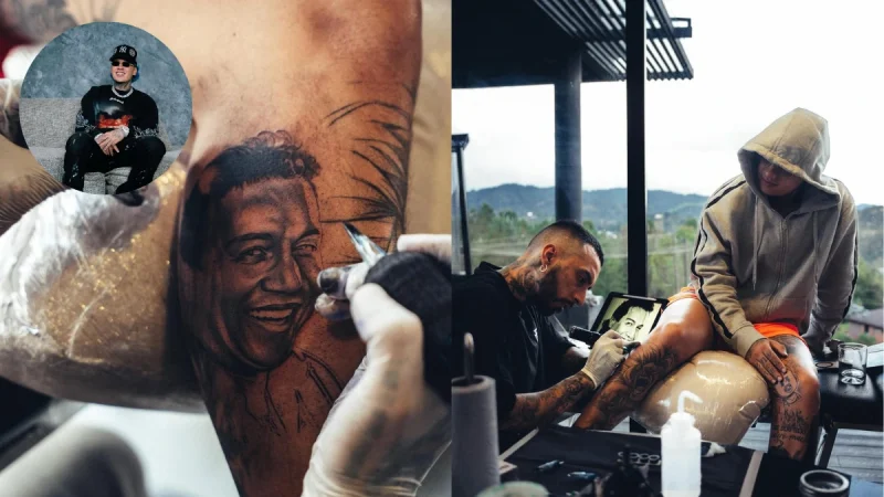 Blessd se tatua a Diomedes