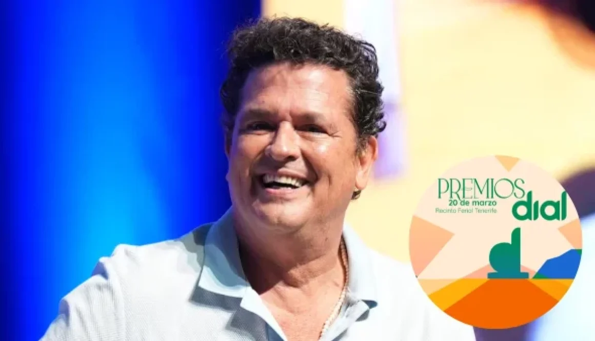 Carlos Vives con el premio Dial Vallenato FM Carlos Vives premiado