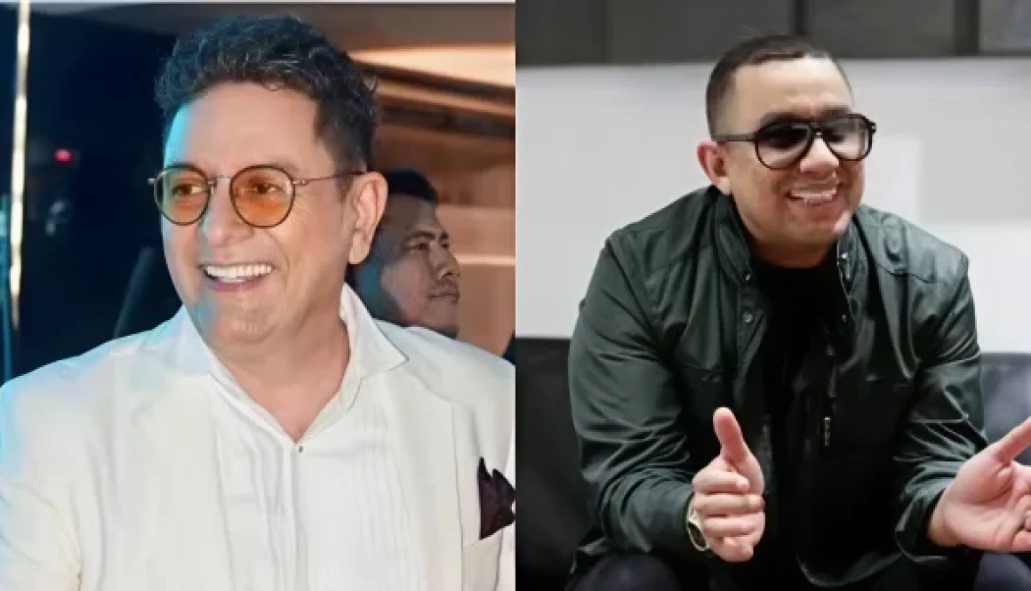 Iván Ovalle y Felipe peláez Vallenato FM-artguru Iván Ovalle y Felipe Peláez