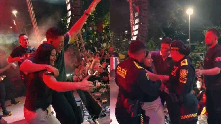 Rafa Pérez ayuda a una fan