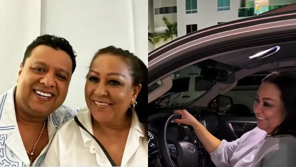 Rafael Santos y el regalo a su mamá