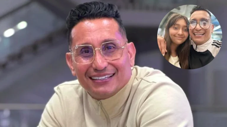 Hebert Vargas con su hija