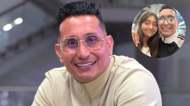Hebert Vargas con su hija