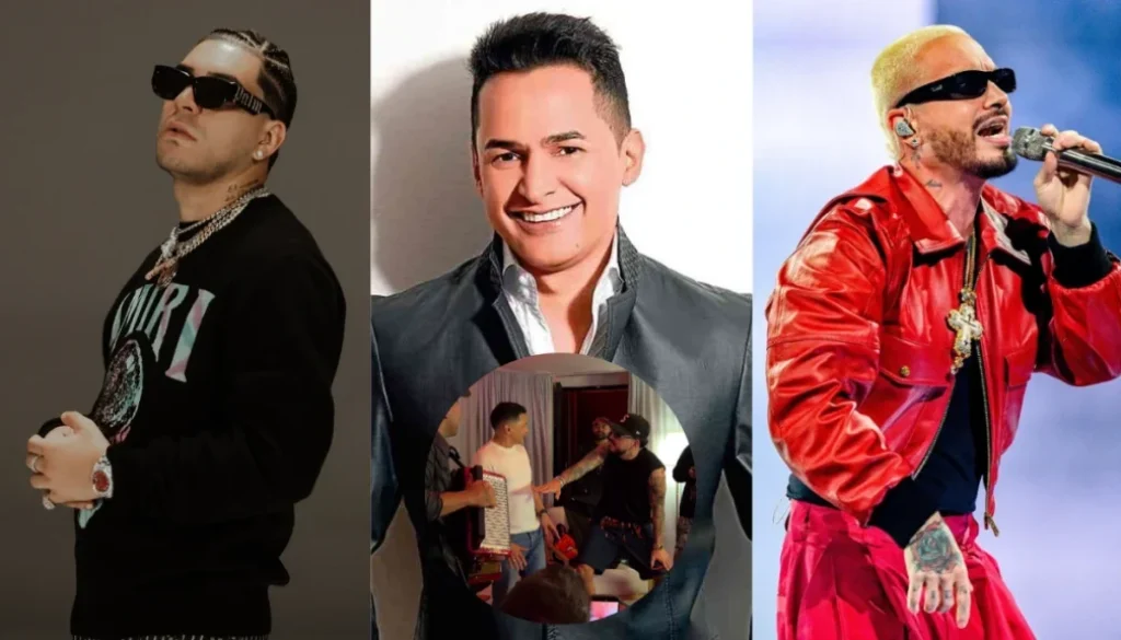 Jorge Celedón con J Balvin y Ryan Castro