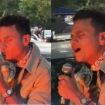Silvestre da un concierto gratis en las calles de Buenos Aires, Argetina