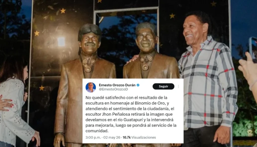 Alcalde habla sobre la estatua