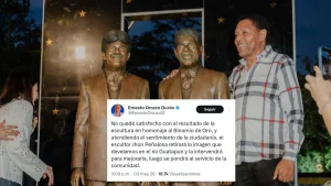 Alcalde habla sobre la estatua