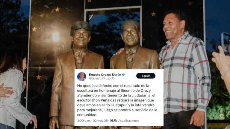 Alcalde habla sobre la estatua
