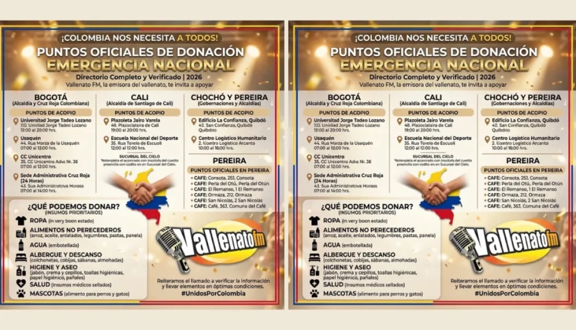 PUNTOS DE ACOPIO PUNTOS DE ACOPIO DONACIONES TERREMOTO